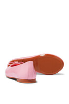 Bow Charms Patent Leather Ballerinas